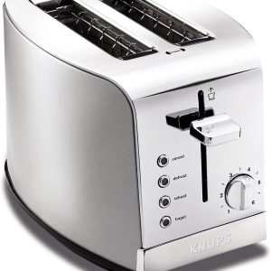 2 Slice Toaster with 6 browning levels and 4 easy-to-use functions Stainl…