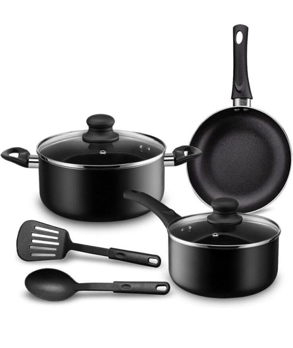 Chef’s Star Pots And Pans Set Nonstick, Kitchen Cookware Sets, Aluminum