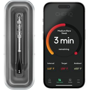 Smart Digital Food Thermometer with Unlimited Range Bluetooth and Quad Sensors