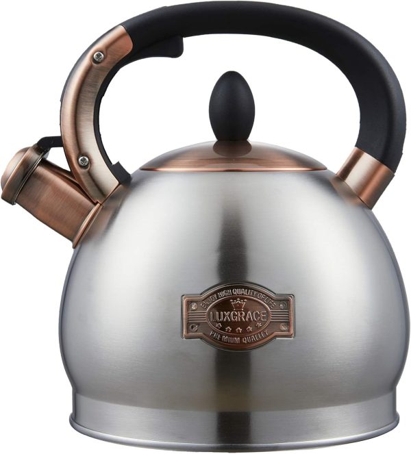 Tea Kettle -2.8 Quart Tea Kettles Stovetop Whistling Teapot Stainless Steel Tea