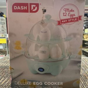 DASH Deluxe Egg Cooker Two-Tier One Touch Cooker ***NEW IN OPEN BOX