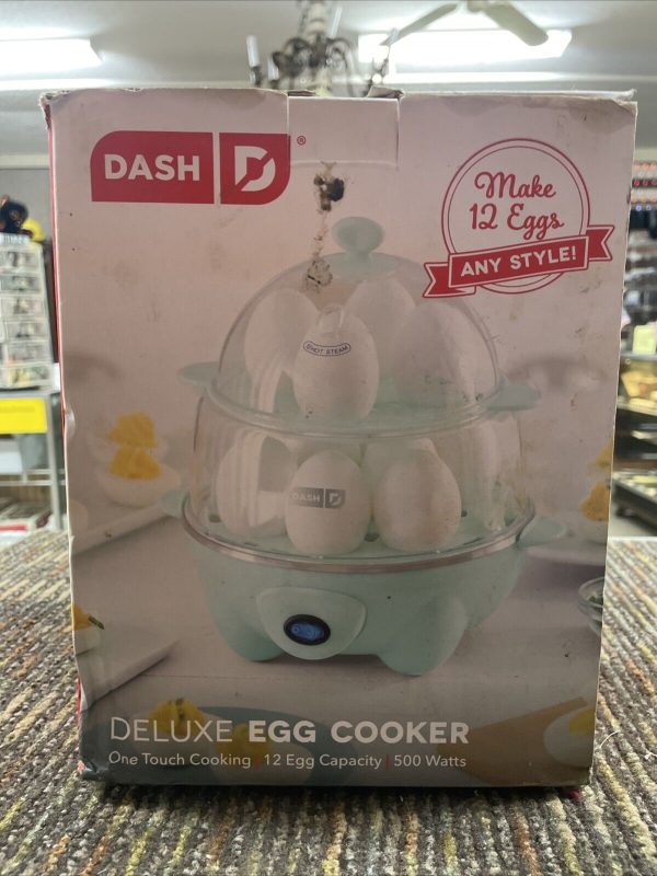 DASH Deluxe Egg Cooker Two-Tier One Touch Cooker ***NEW IN OPEN BOX