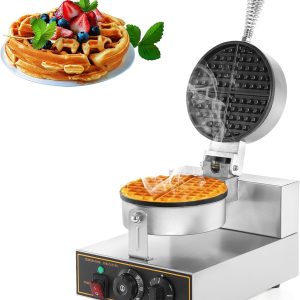 Commercial Waffle Maker round Waffle Maker Machine Non-Stick Waffle Iron Electri