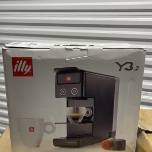 Illy Y3.2 Espresso and Coffee Machine, Black.