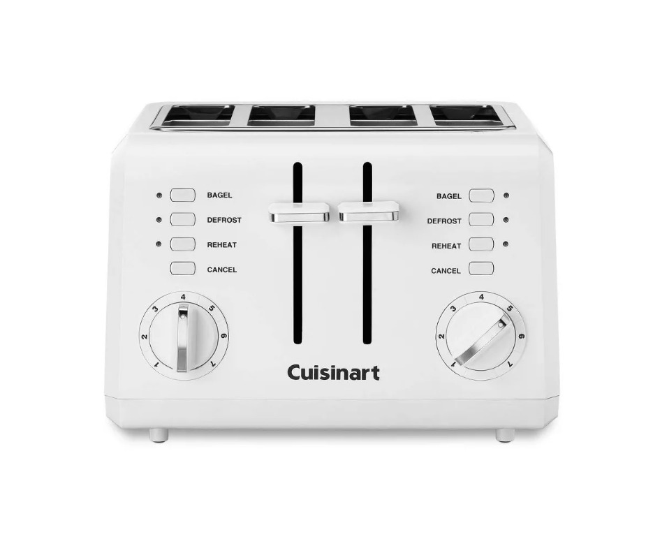 Cuisinart CPT-142P1 4-Slice Compact Plastic Toaster – White