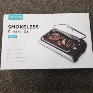 = Calmdo Smokeless Electric Grill 3-Temperature Setting 1000W CD-GR001 Indoor