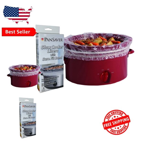 Convenient 12-Pack Kitchen Liners for 6.5 Quart Slow Cookers – Kosher Certified