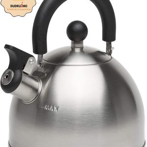 Stewart Whistling Stovetop Tea Kettle Food Grade Stainless Steel, Hot Water Fast