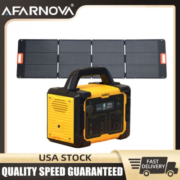 AFARNOVA portable power station generator plus solarpanel for indoor  outd