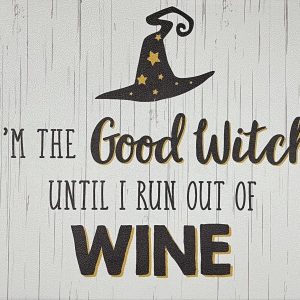 CUISINART Halloween Anti Fatigue Kitchen Mat Rug 18×30 Good Witch Until No Wine