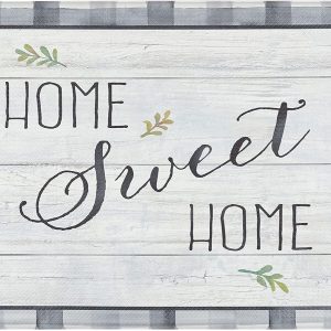 Cozy Living anti Fatigue Kitchen Mat for Floor, Home Sweet Home Themed Cushioned