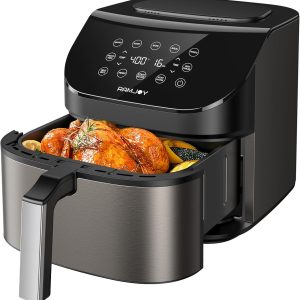 Air Fryer 6.8 Quarts, 10-In-1 Functions, Air Fry, Roast, Bake, Broil, Dehydrate,