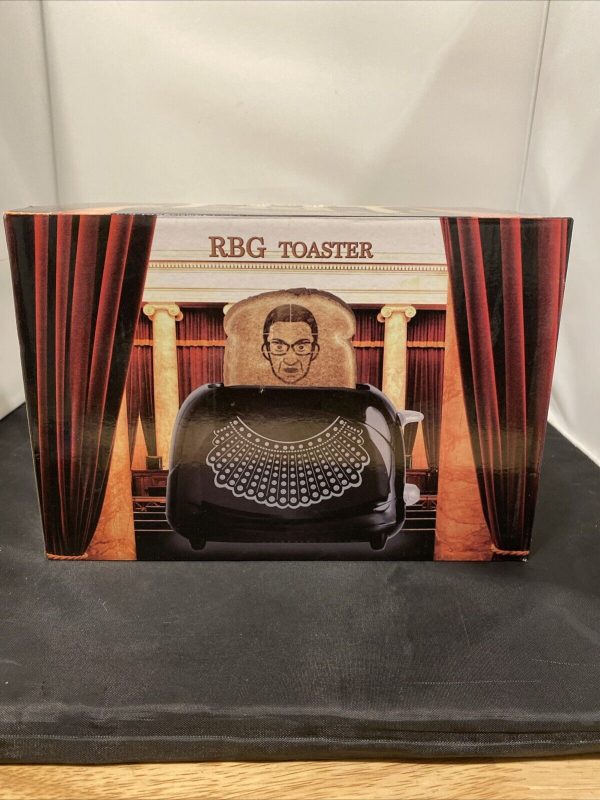 Ruth Bader Ginsburg RGB Toaster New In Box 2019 Uncanny Brands Black