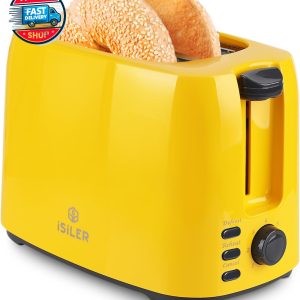 2 Slice Toaster, 1.3 Inches Wide Slot Bagel Toaster with 7 Shade Setting