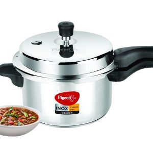 Pressure Cooker – 5 Quart – Inox Stainless Steel Outer Lid Stovetop & Inducti…