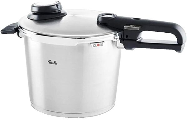 Fissler Vitavit Premium Pressure Cooker w/ Steamer Insert, 6.3-Qt. – Brand New