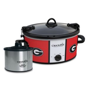 NCAA  6 Quart Slow Cooker w/ Little Dipper Warmer  ~ Choice of Team ~ New!