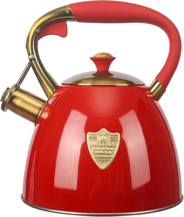 Tea Kettle -2.9 Quart Tea Kettles Stovetop Whistling Teapot Stainless Steel Tea