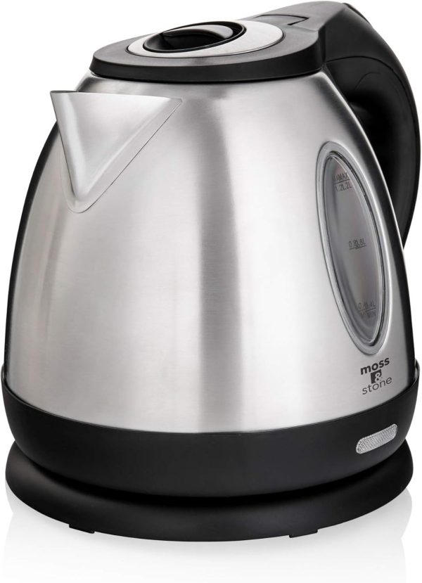 Stainless Steel Electric Kettle Small, Cordless 1.2L Portable Hot Water Kettle E