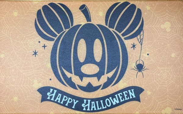 Disney Mickey Mouse Anti-Fatigue Kitchen Mat Rug 18×30 Halloween Jacko Orange