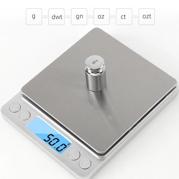 3Kg/500G 0.01g Digital Kitchen Scale Precision Scales Jewelry Weighing For Food