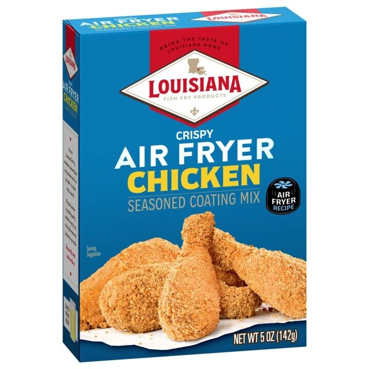 Louisiana Fish Fry Air Fryer Seasoned Coating Mix for Chicken