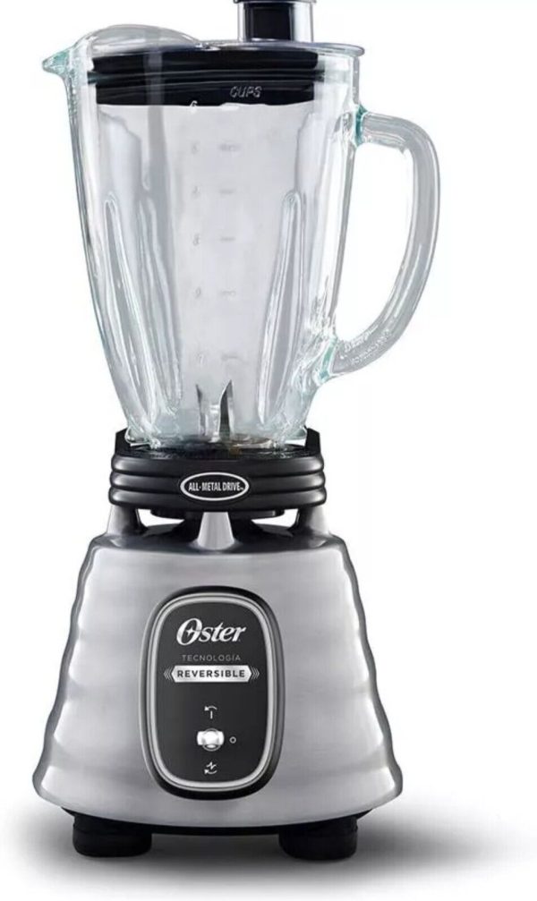 Oster Classic Blender Reversible Chrome Glass Jar BLSTBESTE013 – NEW IN BOX