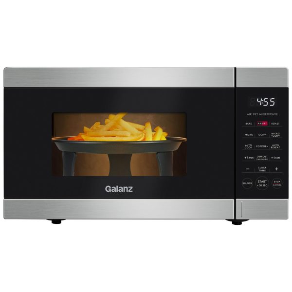 Galanz GSWWD09S1A09B 0.9 Cu ft Air Fry Countertop Microwave, 900 Watts,