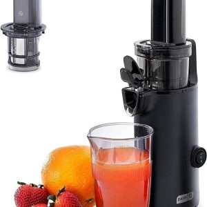 DASH Deluxe Compact Masticating Slow Juicer, Easy to Clean Cold Press Juicer Blk