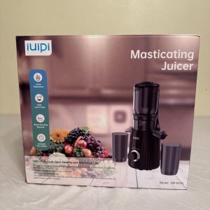 Open Box New Cold Press Juicer, IUIPI Fit Whole Fruit Vegetable Slow Masticating