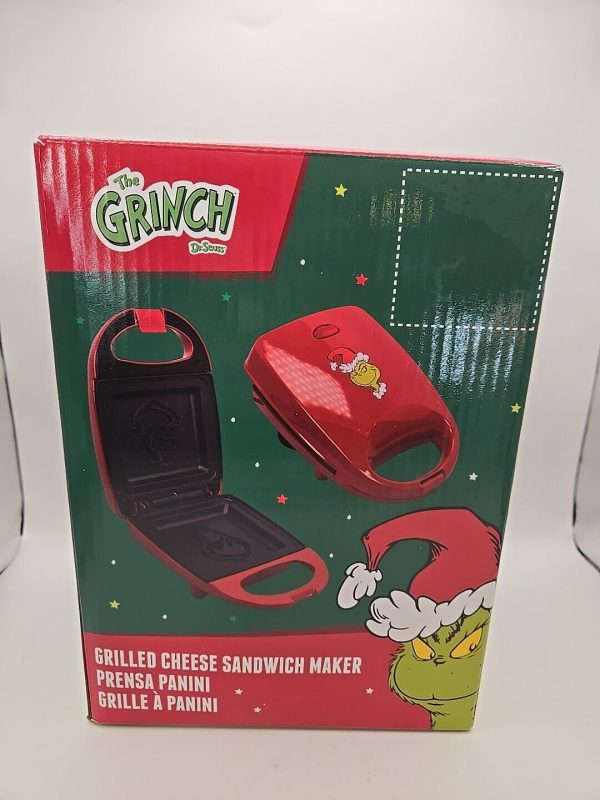 THE GRINCH DR SEUSS GRILLED CHEESE SANDWICH MAKER NEW