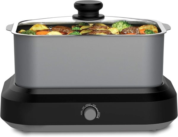 Versatility Slow Cooker Large Capacity Non-stick Dishwasher Safe