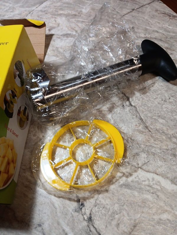 Stainless Steel Pineapple Corer Slicer Peeler for Diced Fruit Rings All in One