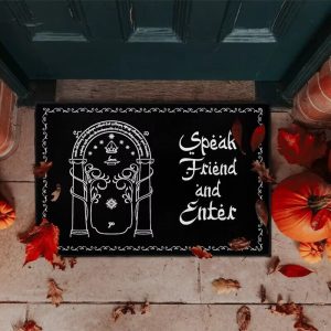 #1 Speak Friend and Enter Doormat Non-Slip Bathroom Kitchen Mat