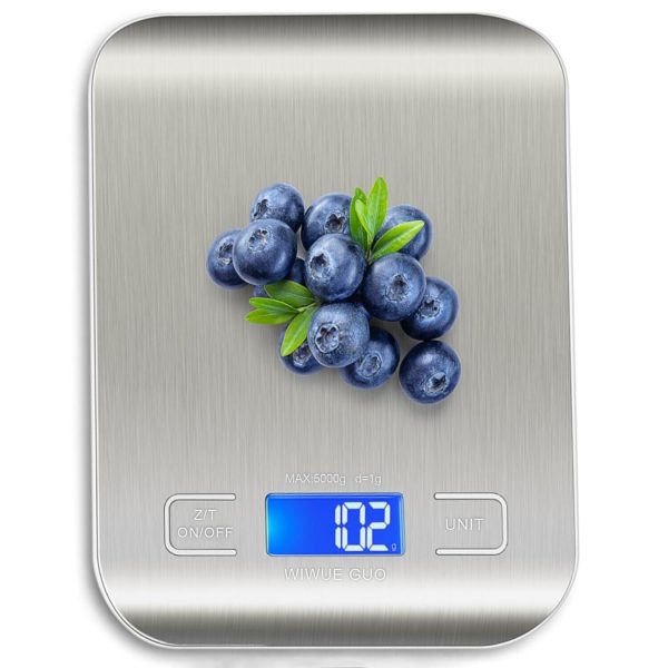 Food Scale, Kitchen Scale, Gram Scale, Digital Food Scale 7 x 5.5 x 0.7 inches