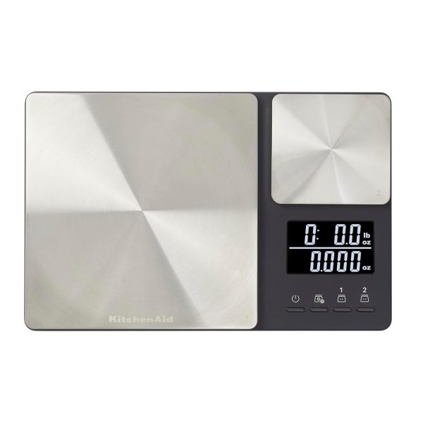 KQ909 Dual Platform Digital Kitchen and Food Scale, 11 Pound Capacity and Precis