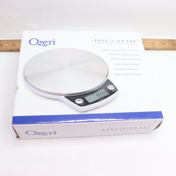 Ozeri Precision Pro Digital Kitchen Scale Stainless Steel With Oversized ZK11-S