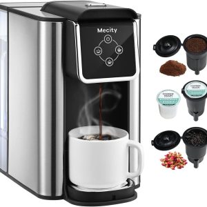 Mecity Coffee Maker 3 in 1 Single Serve Coffee Machine Compatible with K cup