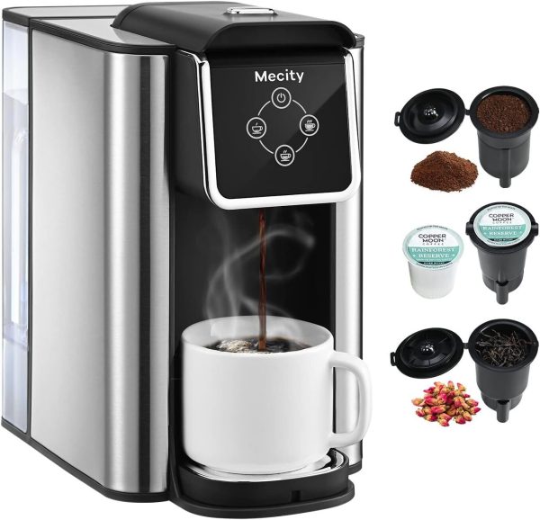 Mecity Coffee Maker 3 in 1 Single Serve Coffee Machine Compatible with K cup