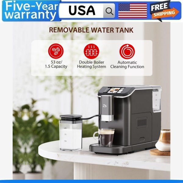 ☕20-Ba Fully Automatic Espresso Machine Coffee Espresso Machine with Grinder Mi