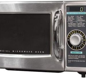 Sharp R-21LCFS Medium-Duty Commercial Microwave Oven with Dial Timer Stainles…