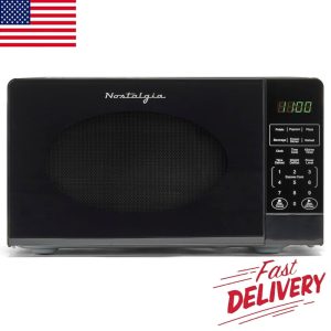 Countertop Microwave Oven 700-W 0.7 Cu Ft 12 Pre-Programmed Cooking Settings Hot