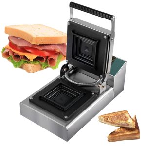 1000W Commercial Sandwich Machine Electric Sandwich Grill Maker Bread Toaster