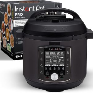 Instant 8QT 10-in-1 Pressure Cooker: Fast Cooking with Recipe App Included