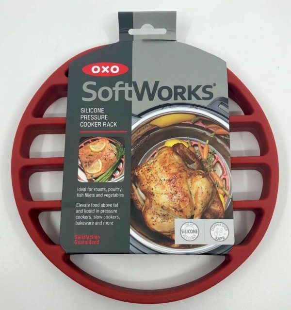 OXO Soft Works Silicone Pressure Cooker Roasting Rack for Slow Cookers New Pack