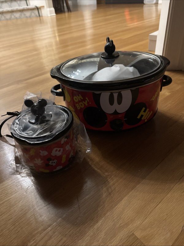 Electric Slow Cooker – Disney – Mickey Mouse – Set Of 2