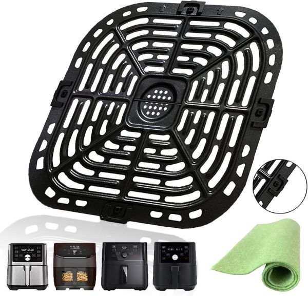 6QT Air Fryer Grill Plate for Instants Vortex plus Air Fryers, Upgraded Air Frye