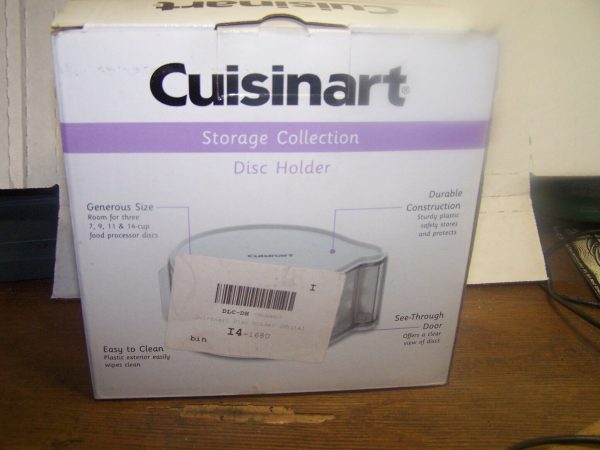 CUISINART Disc Storage Holder / Stores Three 7, 9, 11,14 Cup Food Processor Disc