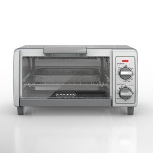 BLACK+DECKER 4 Slice Toaster Oven – Silver – TO1700SG