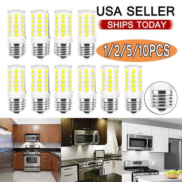 1-10x E17 LED Bulb Microwave Oven Light Dimmable 4W Natural White 6000K Light